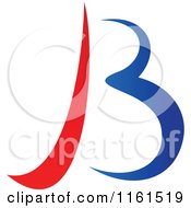 Clipart Of An Abstract Letter B Version 8 Royalty Free Vector Illustration