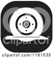 Poster, Art Print Of Black And White Circular Saw Icon