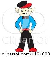 Cartoon Of A Handy Man Standing With His Hands On His Hips Royalty Free Vector Clipart