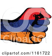 Poster, Art Print Of Fisted Amernia Flag Hand