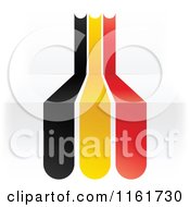 Poster, Art Print Of Belgium Flag Over 3d Steps