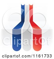 Poster, Art Print Of French Flag Over 3d Steps