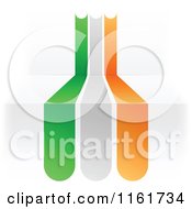 Poster, Art Print Of Ireland Flag Over 3d Steps