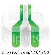 Clipart Of A Nigerian Flag Over 3d Steps Royalty Free Vector Illustration by Andrei Marincas