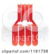 Clipart Of A Swiss Flag Over 3d Steps Royalty Free Vector Illustration