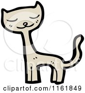 Cartoon Of A Cat Royalty Free Vector Illustration