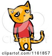 Cartoon Of A Ginger Cat Royalty Free Vector Illustration