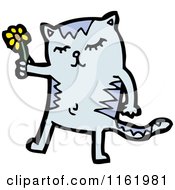 Cartoon Of A Cat Royalty Free Vector Illustration