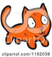 Cartoon Of A Ginger Cat Royalty Free Vector Illustration