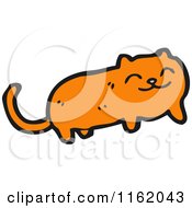 Cartoon Of A Ginger Cat Royalty Free Vector Illustration