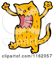 Cartoon Of A Ginger Cat Royalty Free Vector Illustration