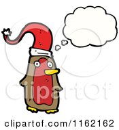 Poster, Art Print Of Thinking Christmas Robin
