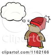 Poster, Art Print Of Thinking Christmas Robin