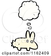 Poster, Art Print Of Thinking White Rabbit