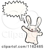 Poster, Art Print Of Talking White Rabbit