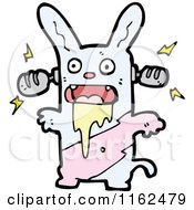 Cartoon Of A Zombie Rabbit Royalty Free Vector Illustration