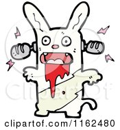 Cartoon Of A Zombie Rabbit Royalty Free Vector Illustration