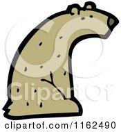Cartoon Of A Brown Bear Royalty Free Vector Illustration by lineartestpilot