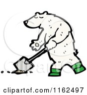 Poster, Art Print Of Polar Bear Digging