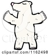 Cartoon Of A Polar Bear Royalty Free Vector Illustration