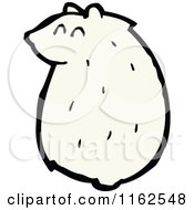 Cartoon Of A Polar Bear Sitting Royalty Free Vector Illustration