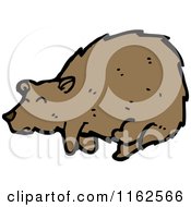 Cartoon Of A Brown Bear Royalty Free Vector Illustration