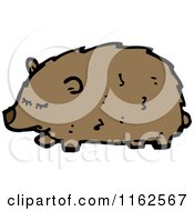 Cartoon Of A Brown Bear Royalty Free Vector Illustration