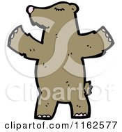 Cartoon Of A Brown Bear Royalty Free Vector Illustration