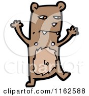 Cartoon Of A Brown Bear Royalty Free Vector Illustration