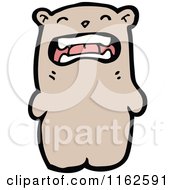 Cartoon Of A Brown Bear Royalty Free Vector Illustration