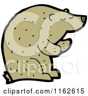 Cartoon Of A Brown Bear Royalty Free Vector Illustration