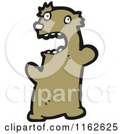 Cartoon Of A Brown Bear Royalty Free Vector Illustration