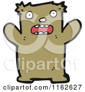 Cartoon Of A Brown Bear Royalty Free Vector Illustration