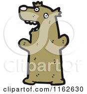 Cartoon Of A Brown Bear Royalty Free Vector Illustration