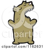 Cartoon Of A Brown Bear Royalty Free Vector Illustration