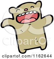 Cartoon Of A Brown Bear Royalty Free Vector Illustration