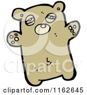 Cartoon Of A Brown Bear Royalty Free Vector Illustration