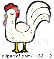 Cartoon Of A Rooster Chicken Royalty Free Vector Illustration