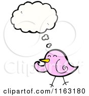 Poster, Art Print Of Thinking Pink Bird