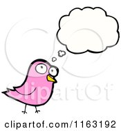 Poster, Art Print Of Thinking Pink Bird