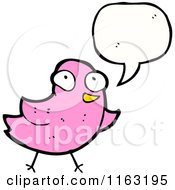 Poster, Art Print Of Talking Pink Bird