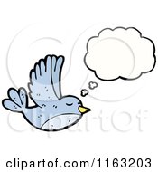Poster, Art Print Of Thinking Bluebird