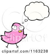 Poster, Art Print Of Thinking Pink Bird