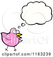 Poster, Art Print Of Thinking Pink Bird