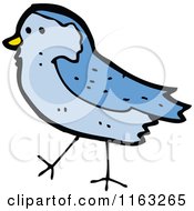 Cartoon Of A Bluebird Royalty Free Vector Illustration