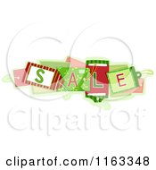 Cartoon Of Christmas Sale Tags Royalty Free Vector Clipart