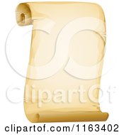 Cartoon Of A Vintage Scroll Page Royalty Free Vector Clipart