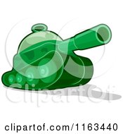 Poster, Art Print Of Green Toy Military Tank