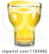 Cartoon Of A Glass Of Beer Royalty Free Vector Clipart