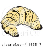 Clipart Of A Croissant Royalty Free Vector Illustration